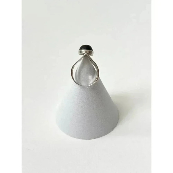 Vintage Sterling Silver Eye of the Tiger Ring - size 6.75 - Israeli Made - Picture 4 of 8